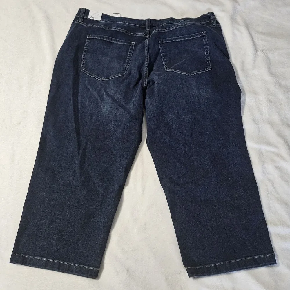 Lane Bryant Jeans Women's Size 26s Signature Fit‎ Straight Blue Denim NWOT - Picture 5 of 9